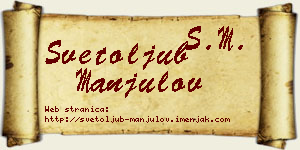 Svetoljub Manjulov vizit kartica